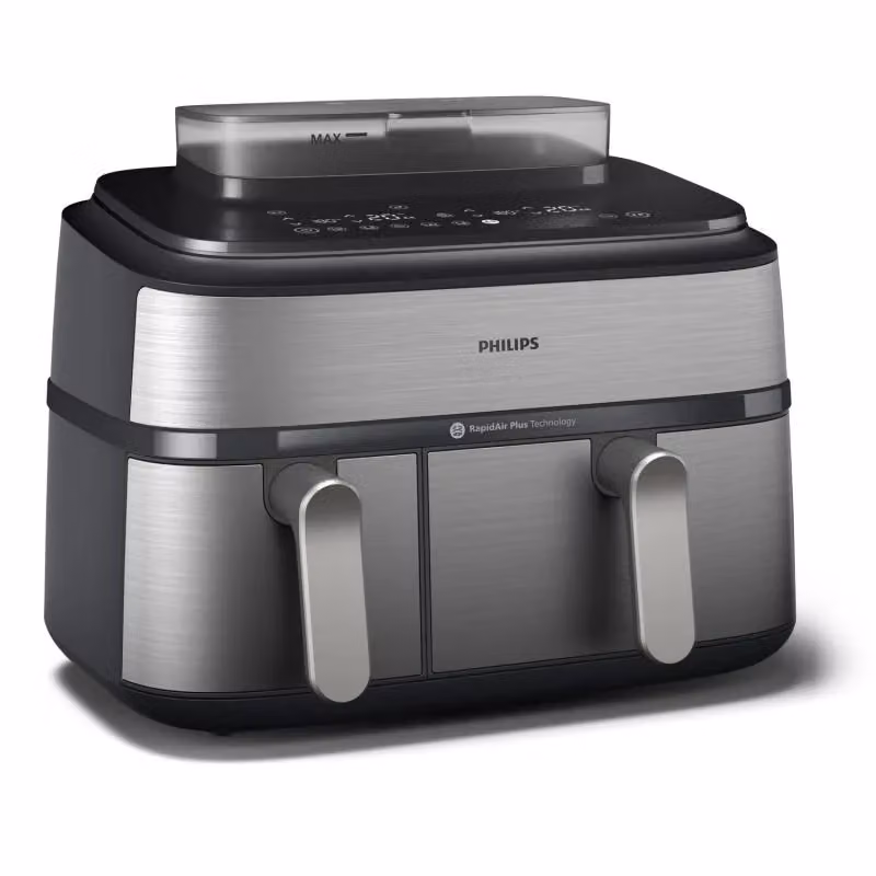 Philips Airfryer Serie 5000 NA555/00 con vapore, friggitrice ad aria da 9,0 l, colore argento – 3