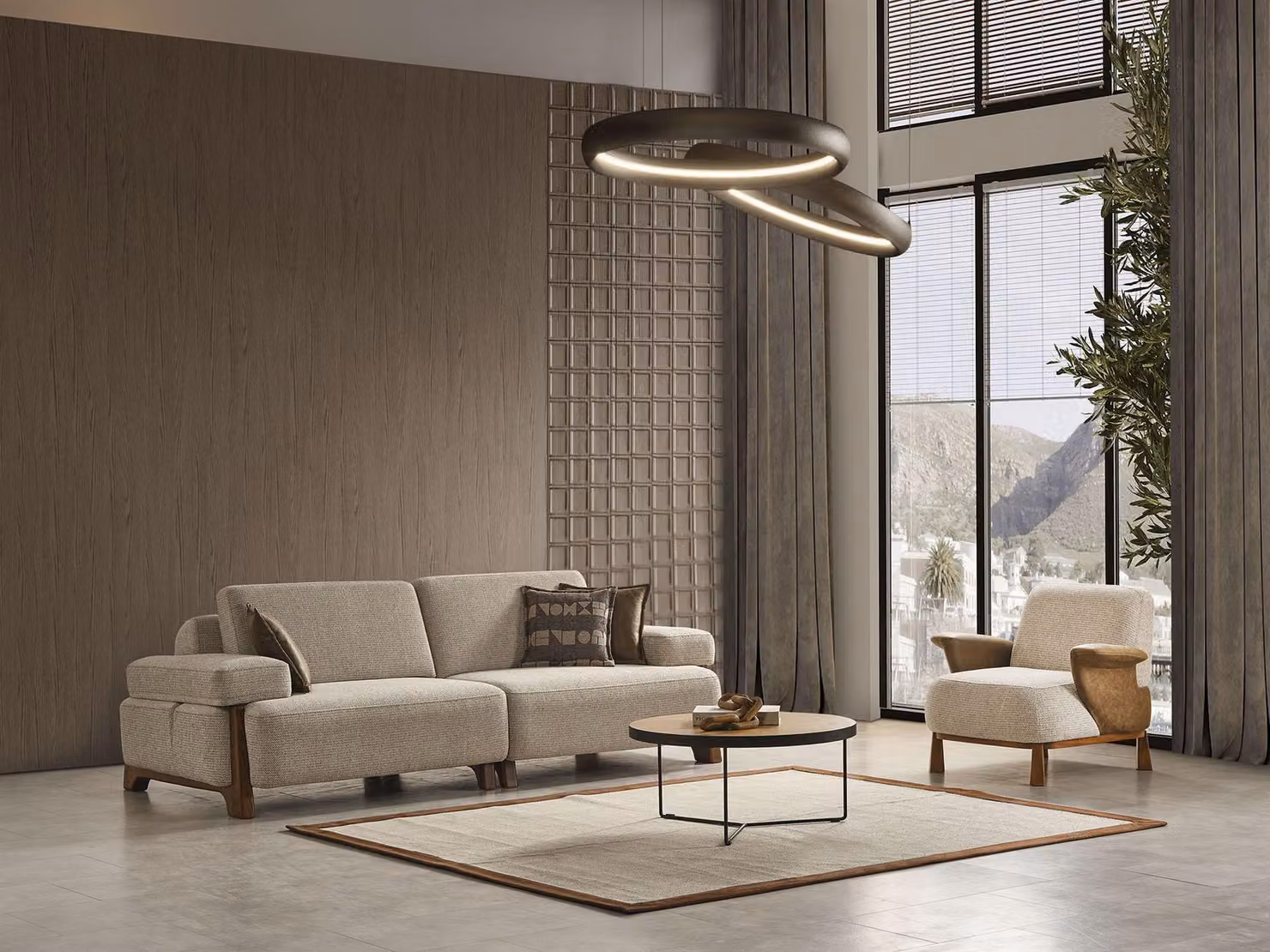 Moderne Sofagarnitur Polstersofa Designer Sessel Edle Garnitur
