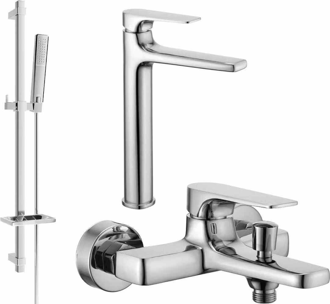 Mexen Lynx DQ72 set da bagno, cromo - 745913DQ72-00