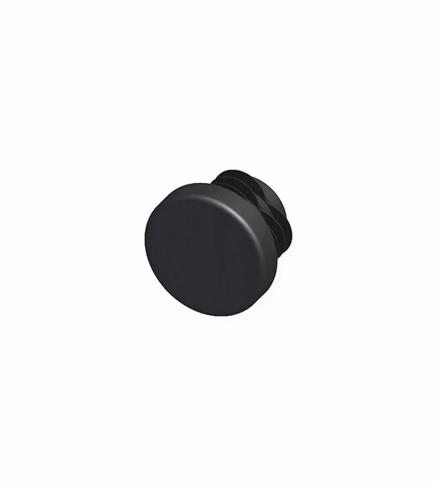 Alfer Tappi Lamelle Tondi Plastica Neri 15,5 mm Confezione 2 pz