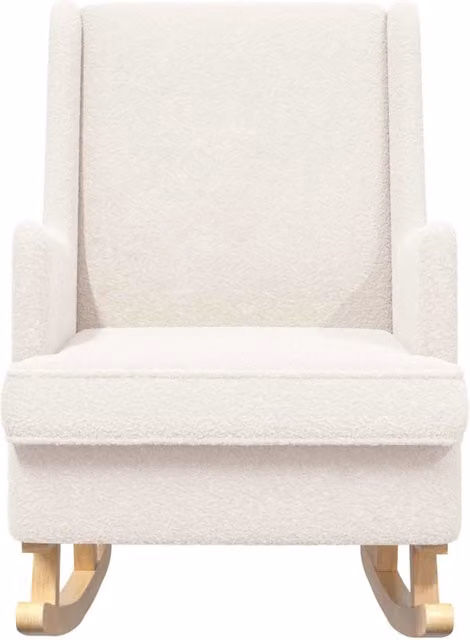 Sedia a dondolo Crema 62 x 80 x 85 cm Boucl¨¦ CFW9052159