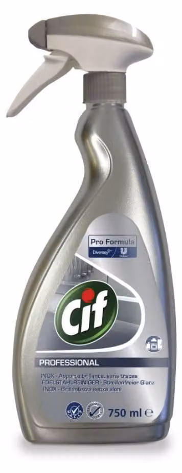 CIF Detergente per acciaio inox 6 x 0,75 L