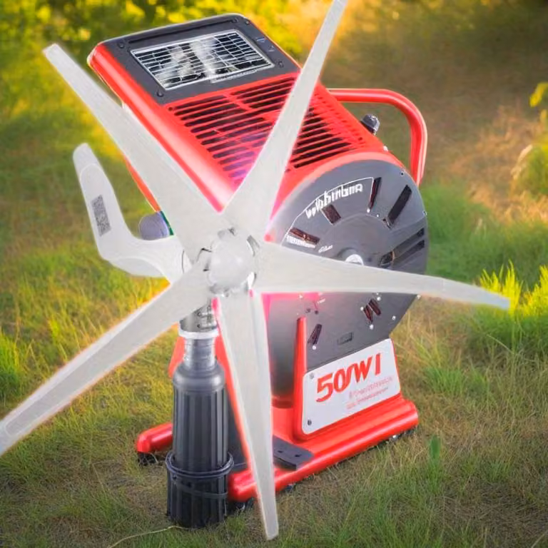 Turbina eolica – Generatore eolico da 500W con design a 5 pale e regolatore di carica – Sistema autonomo