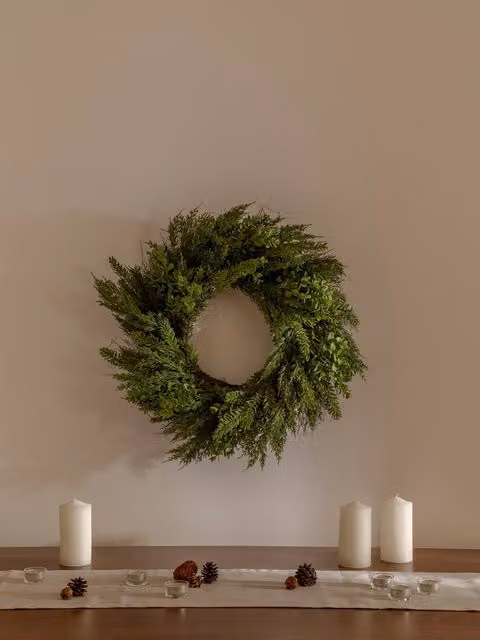 Corona di Natale Lenra verde Kenay Home