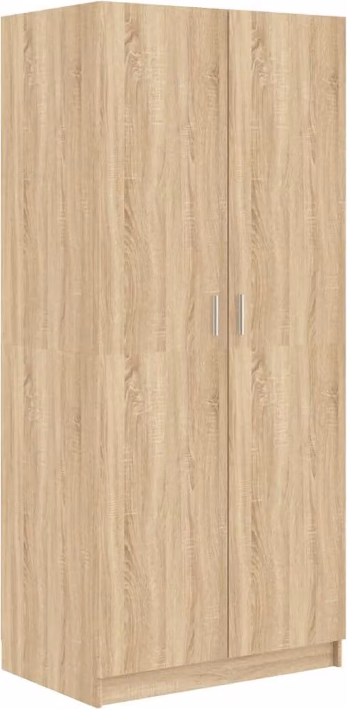 Armadio Rovere Sonoma 80x50x180 cm in Legno Multistrato