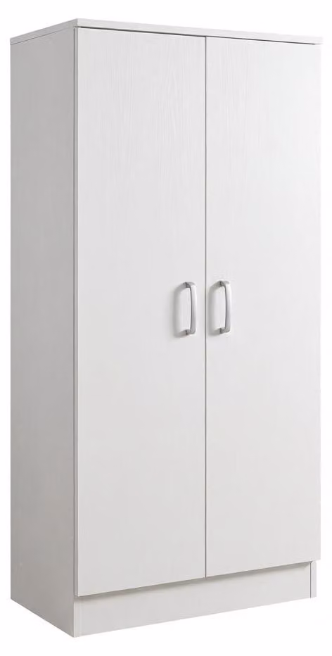 Mobile Multiuso Salvaspazio Armadio Scarpiera Dispensa Bagno Legno.Colore:bianco