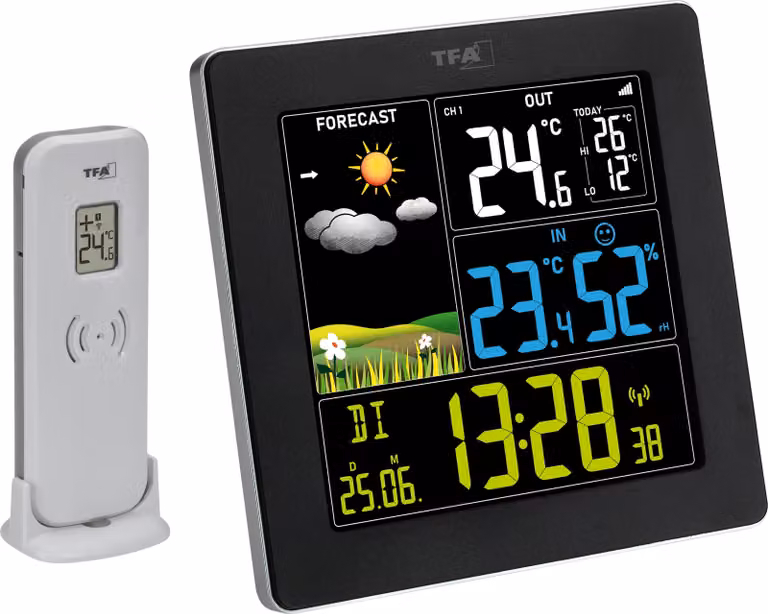 Stazione meteo wireless con display a colori SUN 2