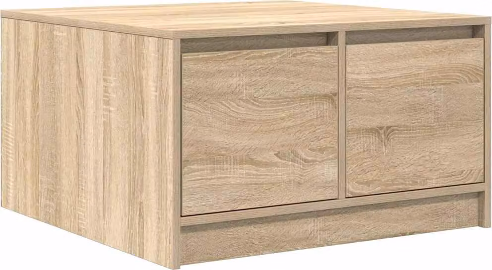 Tavolino da Salotto con Cassetti Rovere Sonoma 70,5x70x40 cm