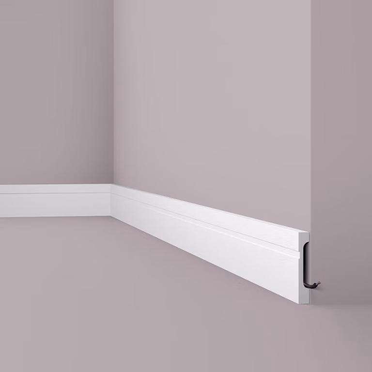 Modanatura per pavimenti NMC FD11 WALLSTYL Noel Marquet Modanatura decorativa per bordi Modanatura decorativa classica colore bianco 2 m