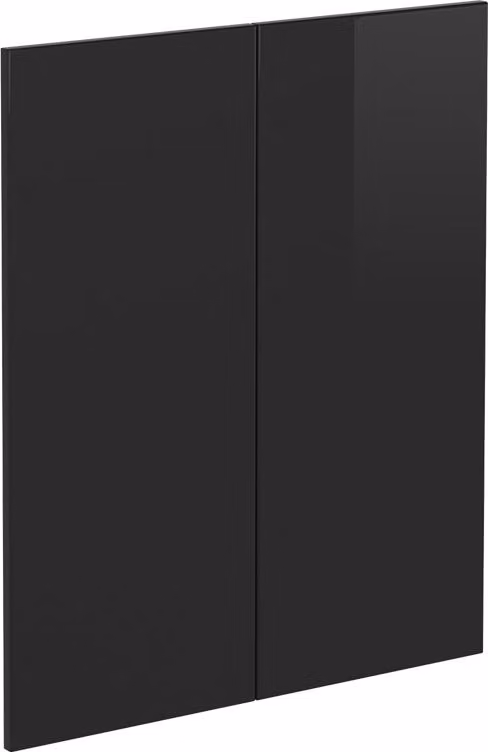 Frontale cucina Vicco R-Line Nero lucido 59.2 x 71.3 cm frontale del mobile per mobile base, Model 40898