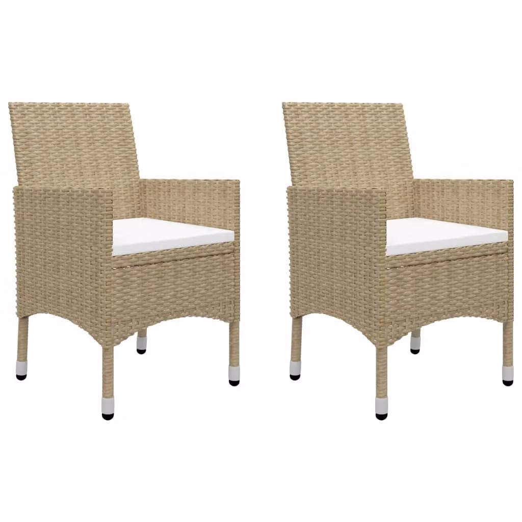 vidaXL Set da pranzo da giardino 5 pezzi Beige