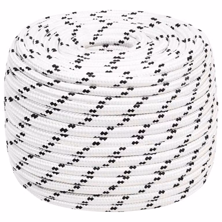 Corda multiuso vidaXL in plastica bianca, diametro 12 mm, lunghezza 25 m