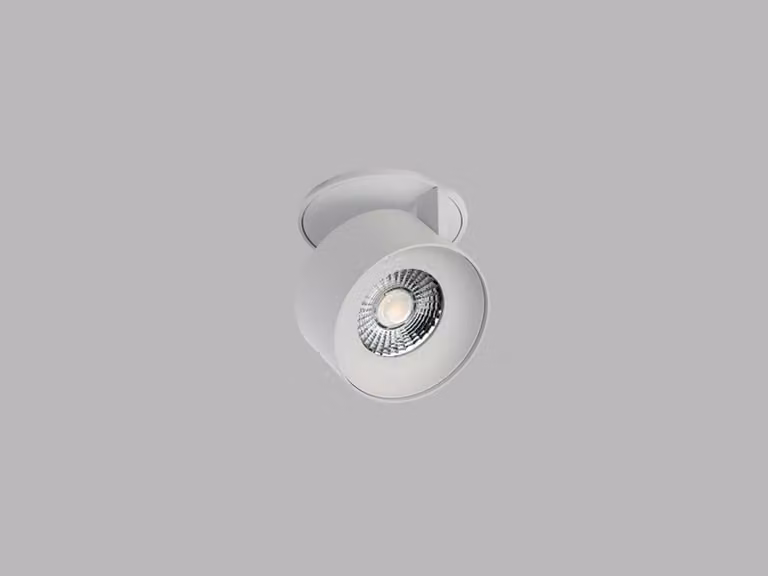 Apparecchio LED da incasso dimmerabile KLIP con possibilità di rotazione, Variante: 11 W, base bianca, riflettore bianco, DALI