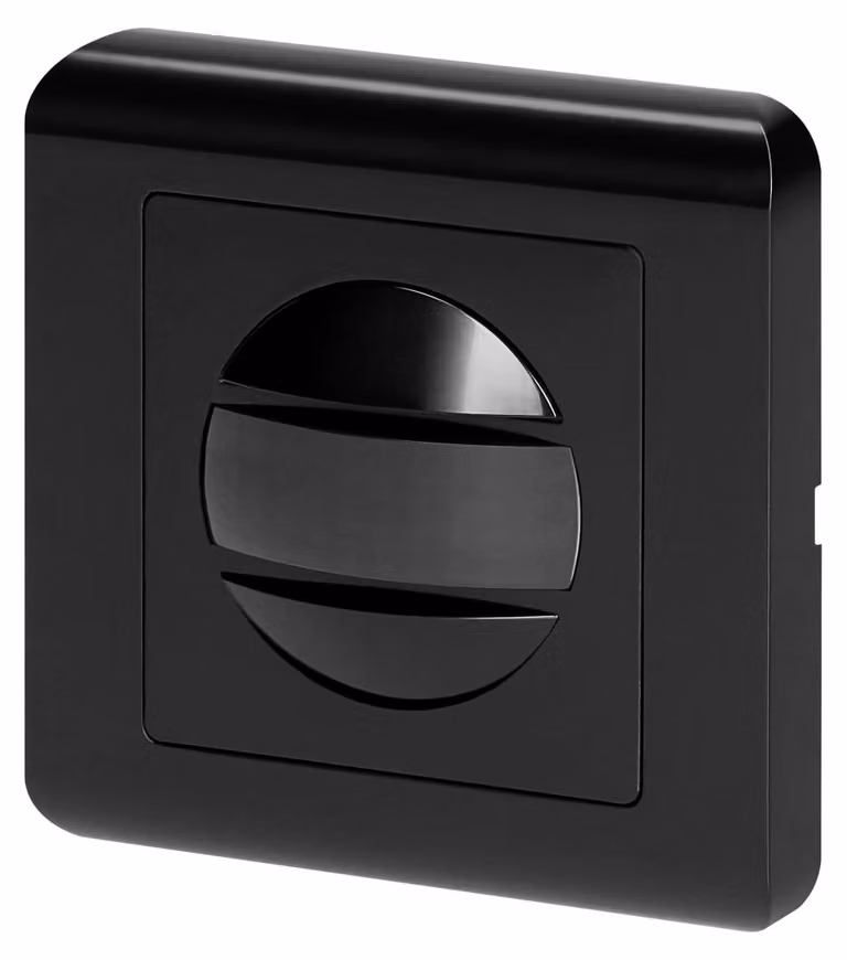 Sensore di movimento da incasso - Da incasso - 2 fili - Nero - Per illuminazione e apparecchi elettrici automatici
