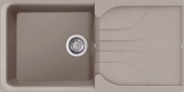 Lavello EGO 480 100X50 1 vasca + gocciolatoio TORTORA 43