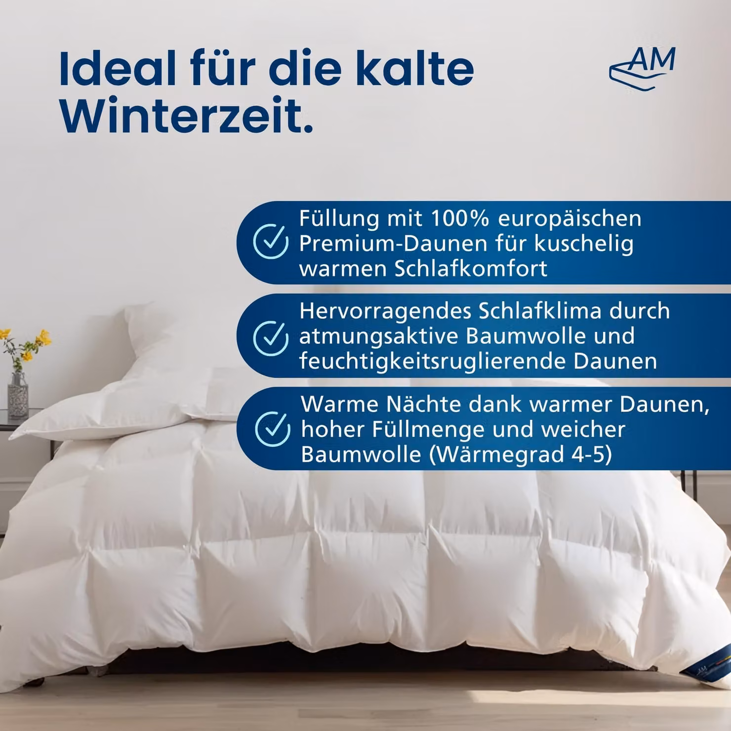 DormiGood | Piumino Premium | Set di 2 155x220 cm | Piumino invernale | 100% piumino (1140g) | Piumino | 155x220 | Piumino invernale | Inverno | Caldo | Spesso | Nomite | Downpass