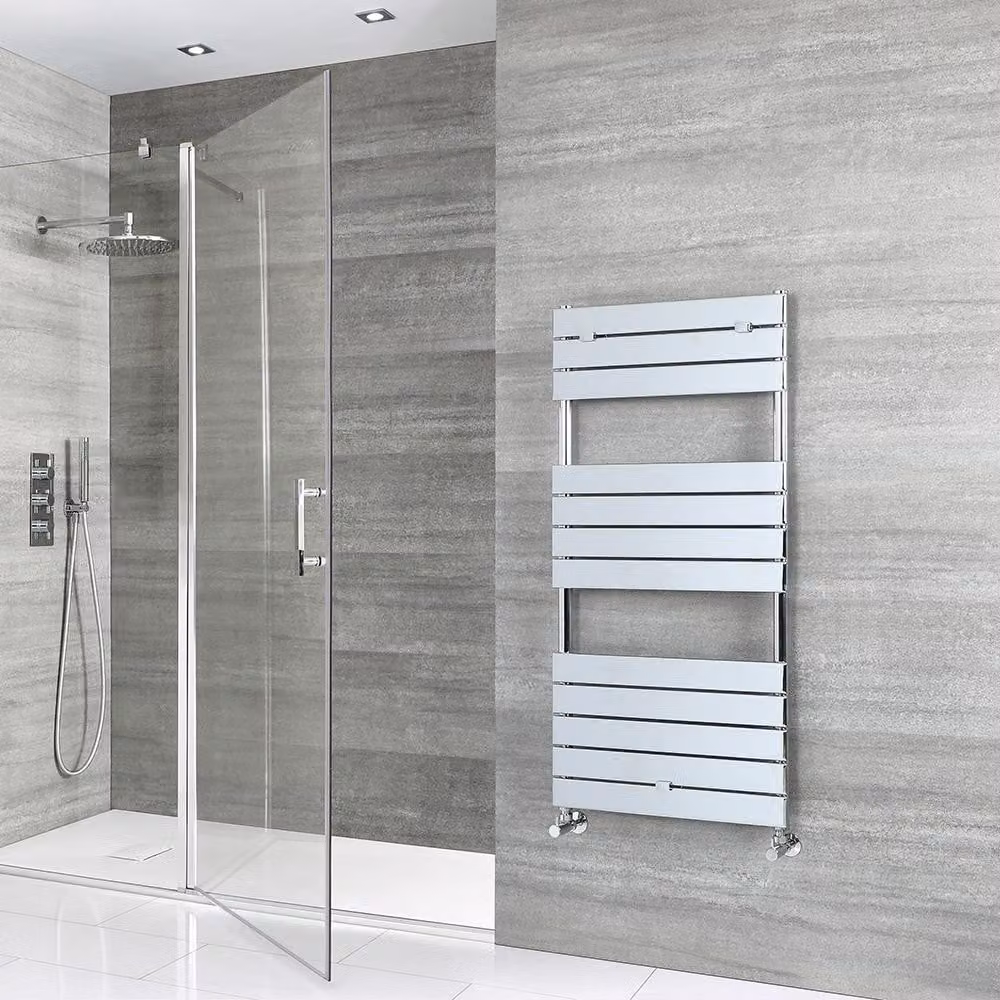 Scaldasalviette di Design - 1213mm x 600mm - Cromato - Lustro