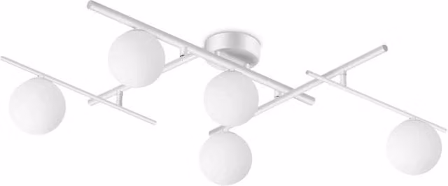 Lampada Da Soffitto Atlas Pl5 Bianco Ideal-Lux