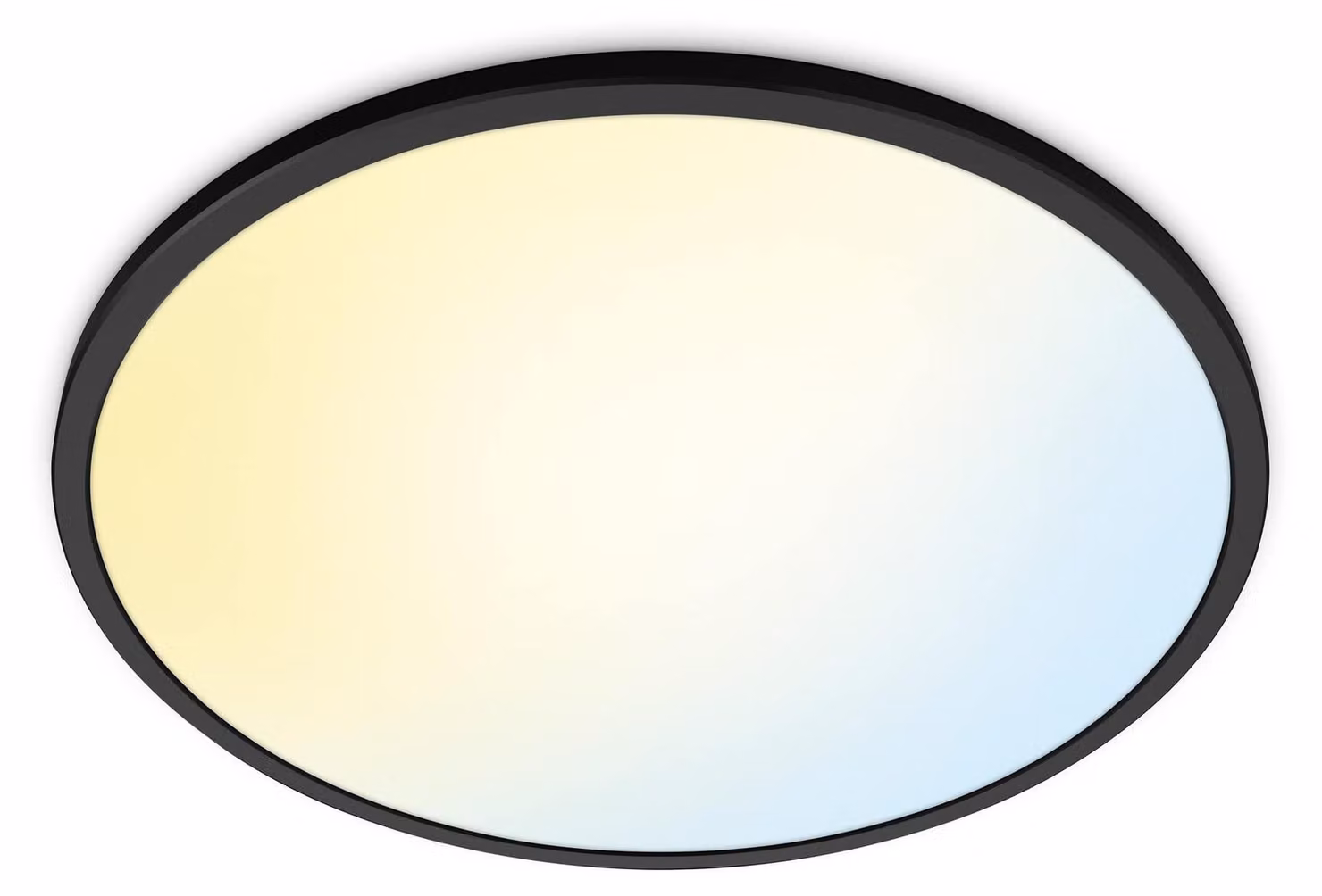 Philips Wiz Tunable White 8720169071018 SuperSlim Plafoniera LED di grande formato D550mm 32W/3800lm 2700-6500K Nero