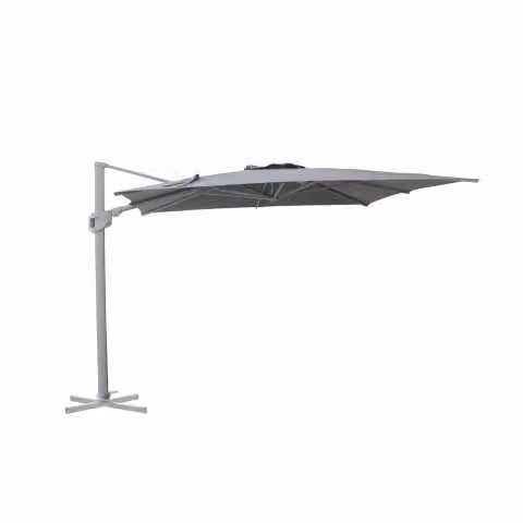 Ombrellone laterale Noah VACCHETTI in alluminio grigio con cover L: 300 cm, H: 242 cm