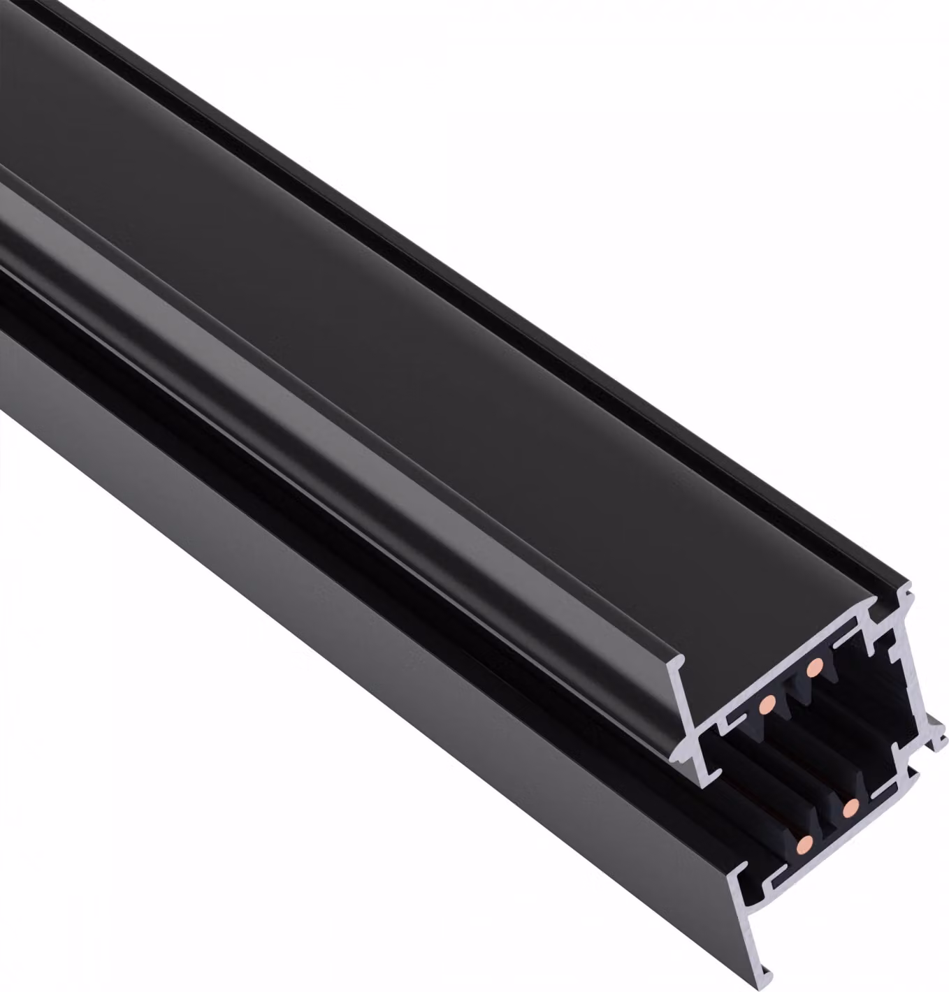 Spectrum LED Binario elettrificato trifase (SPS 2) da incasso 1 m per sistema a binario Luci Faretti IP20 nero 100 cm