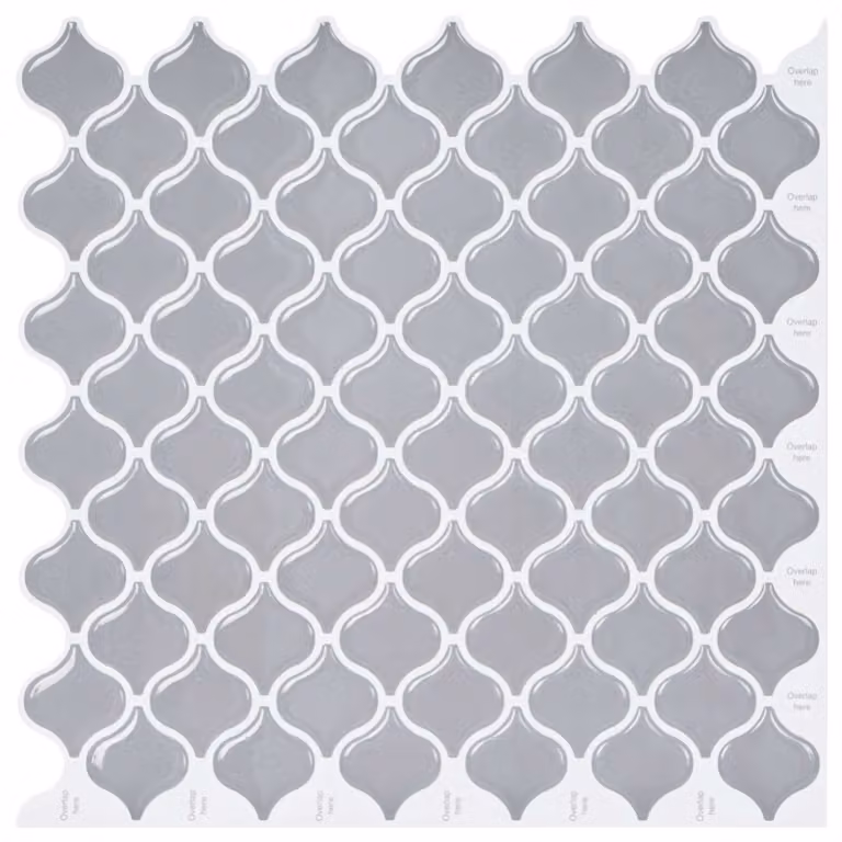 Set di 20 piastrelle vidaXL Lanturn effetto piastrella, colore grigio, in poliuretano e PET, 27 x 27 cm