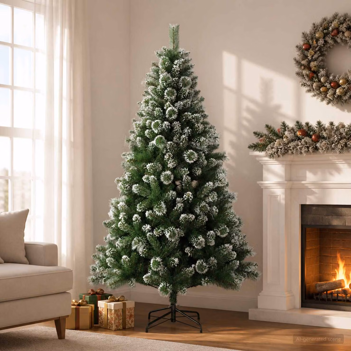 vidaXL Albero di Natale artificiale 150 cm PVC e Metallo Verde
