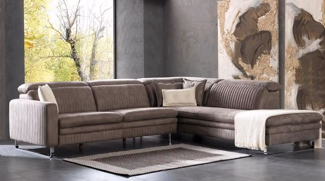 Wohnlandschaft Eckcouch Ecklounge Polsterecke Ecksofa Design Sofa Couch 300x250