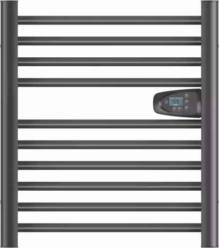 Scaldasalviette elettrico Bestherm HESTIA senza fluido 300W nero H 62 x L 54 cm