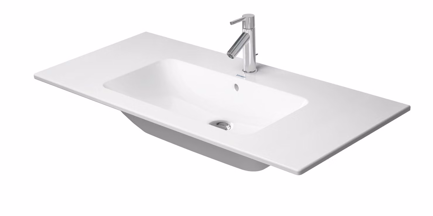 Duravit ME by Starck lavabo pour meuble, avec trop-plein, 1 trou pour robinetterie, avec plage de robinetterie, 1030mm, 2336103200, 2336103200