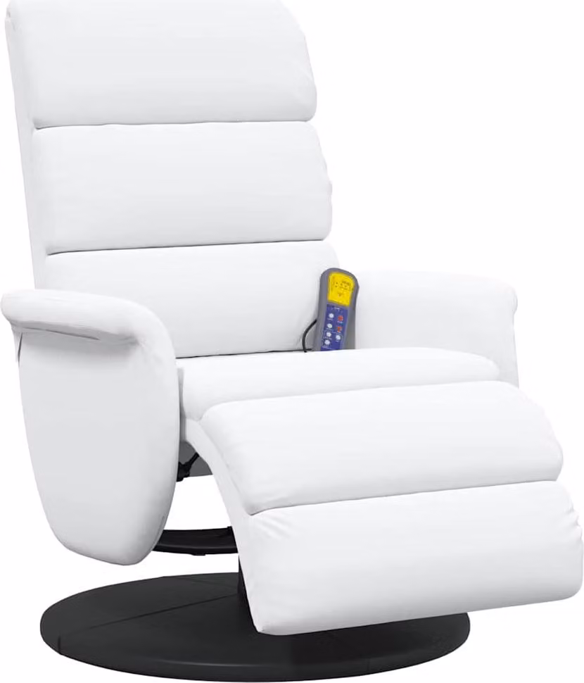 Poltrona reclinabile Bianco PU
