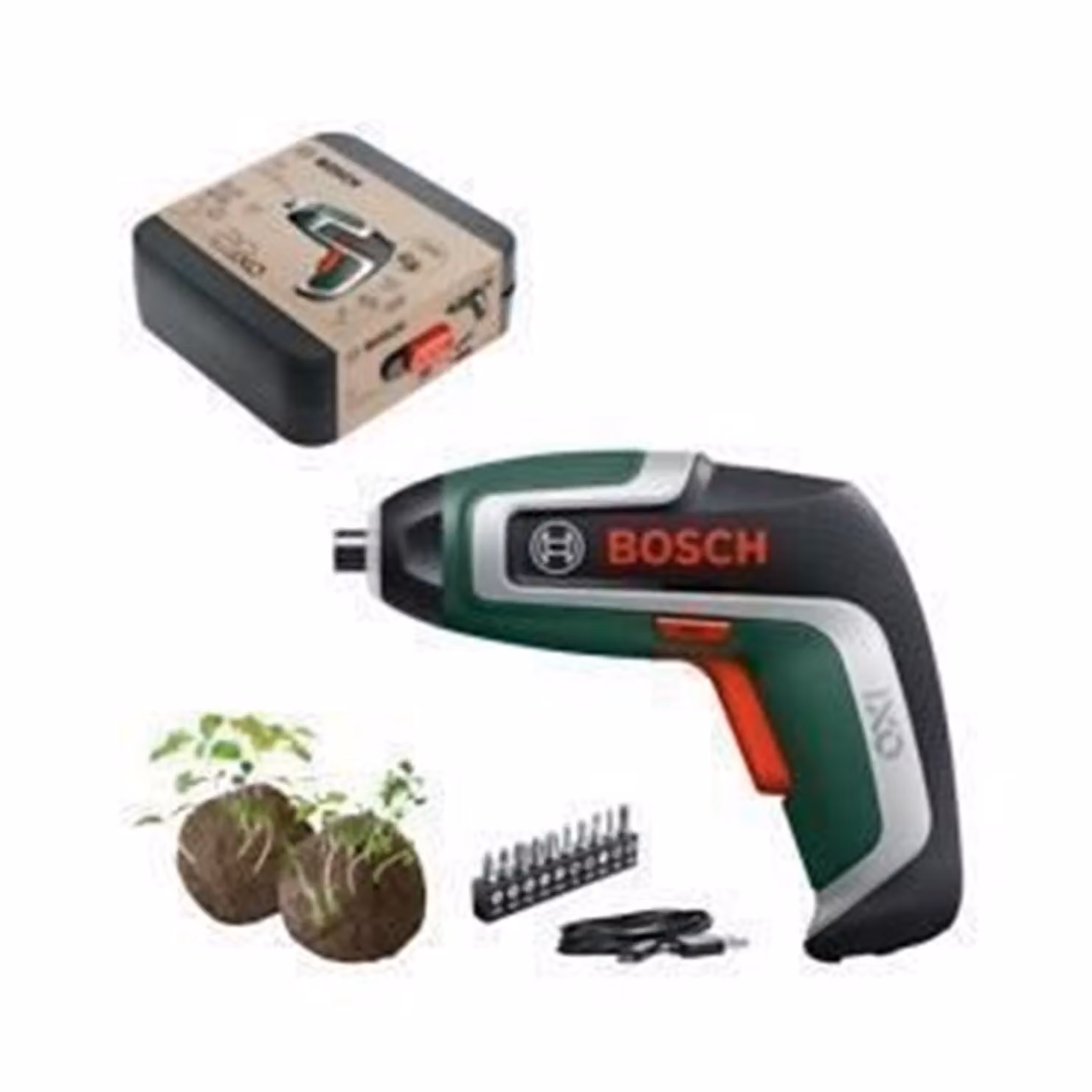 Avvitatore a batteria Bosch IXO 7 -Anniversary Edition 06039E0009, 235 giri/min, 3,6 V, 2 Ah, diametro vite 5 mm, 3/5,5 Nm, 10 punte, portapunte magnetico, scatola di custodia, cavo micro-USB