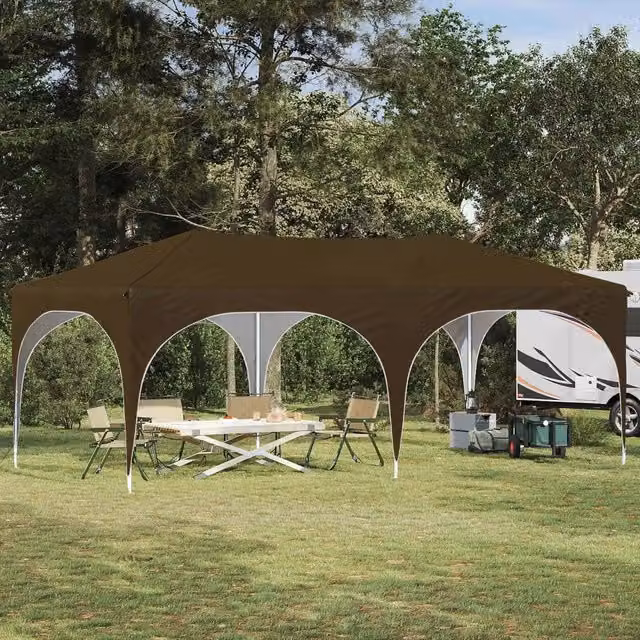 Tenda per feste a pop-up 575 x 288 x 245 cm Tortora 42019883