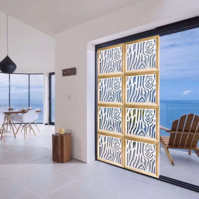 Signorbit Moduli Decorativi in Legno e PVC, Colore: bianco, L/P: 98 x 98 cm – 1