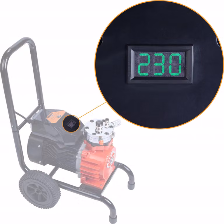 Rosfix LCD Display Red Strong Storm 1100 RSS05 – Monitoraggio Digitale della Tensione | 3500W | Controllo Preciso per Spruzzatori di Vernice