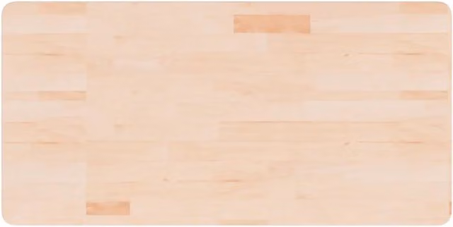 Piano Bagno in Legno Massello di Rovere Non Trattato CFW8175289 L: 100 cm, P: 50 cm, H: 2,5 cm