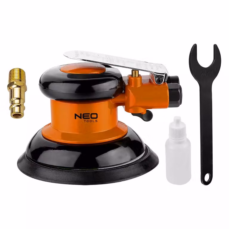 NEO TOOLS Levigatrice rotorbitale pneumatica 150 mm 6,2 bar 10 000 giri/min