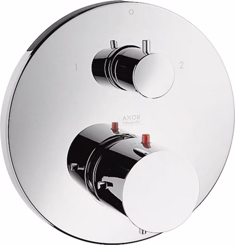 hansgrohe AXOR Starck thermostat encastré avec vanne d'arrêt et vanne de commutation, 10720000, 10720000