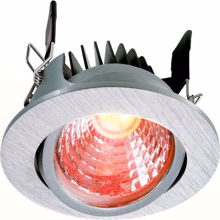 Light Impressions Deko-Light plafoniera da incasso COB 68 RGBW 24V DC 8,50 W 500 lm argento 565336