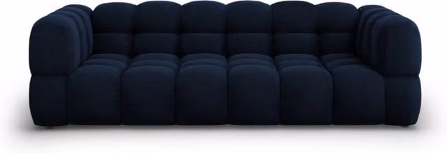 Divano modulare Sky Cosmopolitan Design a 4 posti in velluto blu L: 244 cm, P: 88 cm, H: 75 cm – 1