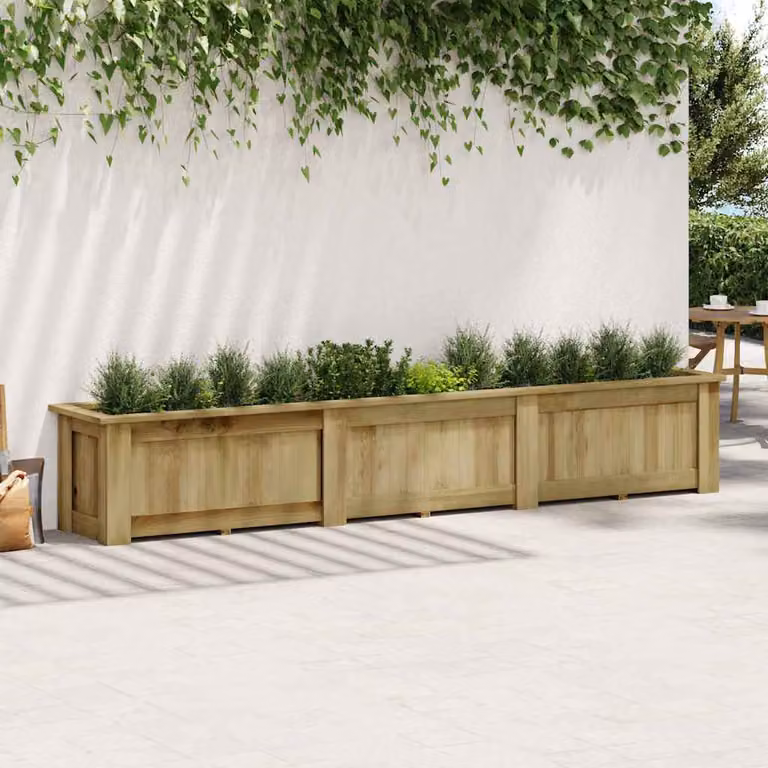vidaXL Fioriera Rialzata 291x50x50 cm in Legno di Pino Impregnato