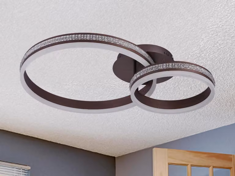 Lampada a soffitto a LED con telecomando, 110W - J3355/BR