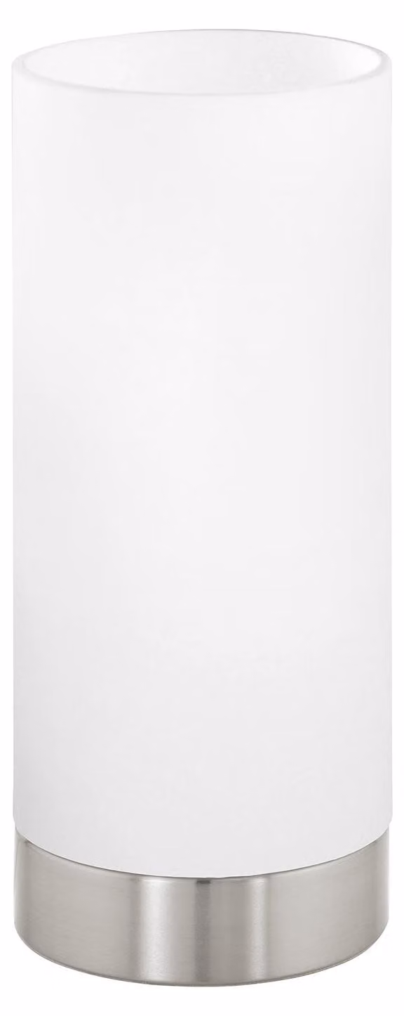 Lampada Da Tavolo Moderna Damasco 1 Acciaio Nichel Satinato 1 Luce E27