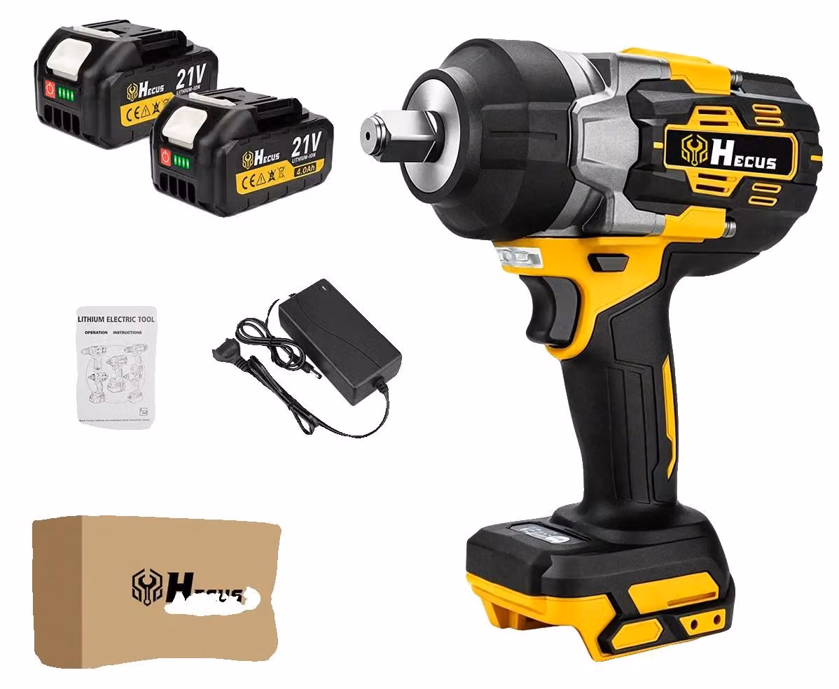 Avvitatore a impulsi, coppia di 2800 N·M, design senza fili, 2 batterie, spina EU da 100V-240V