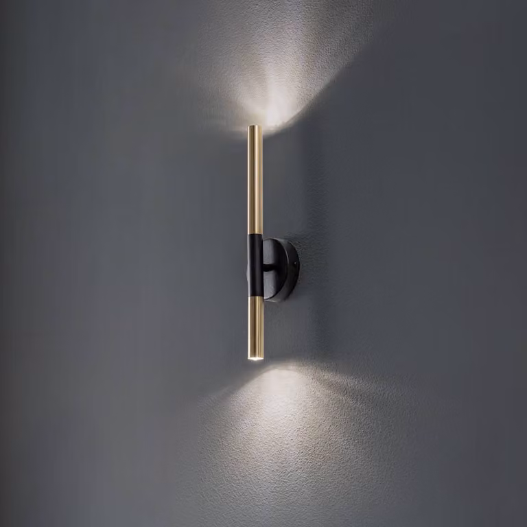 Applique da parete Sopel Lux SIGMA, dimmerabile, Ottone / Oro, Soggiorno / Sala da pranzo, Metallo, Moderno, Applique