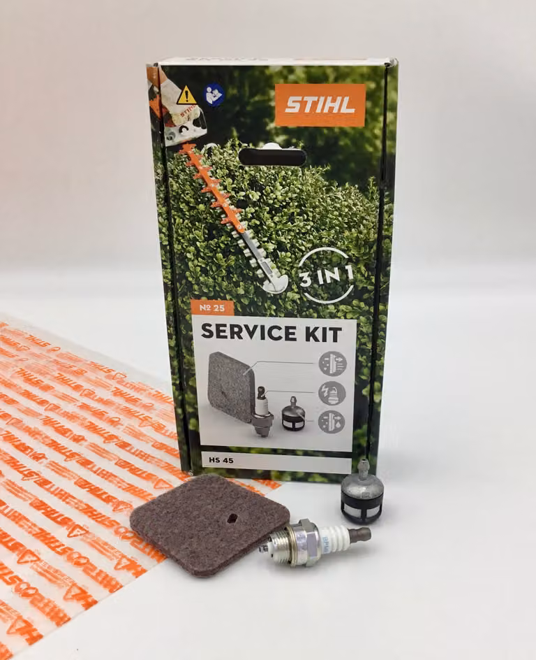 Kit di manutenzione STIHL 25 HS 45 (non 2-Mix) 41400074101 Filtro, candela di accensione