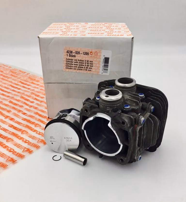 Cilindro + pistone originale STIHL Ø 50 mm TS410, TS420, 42380201209