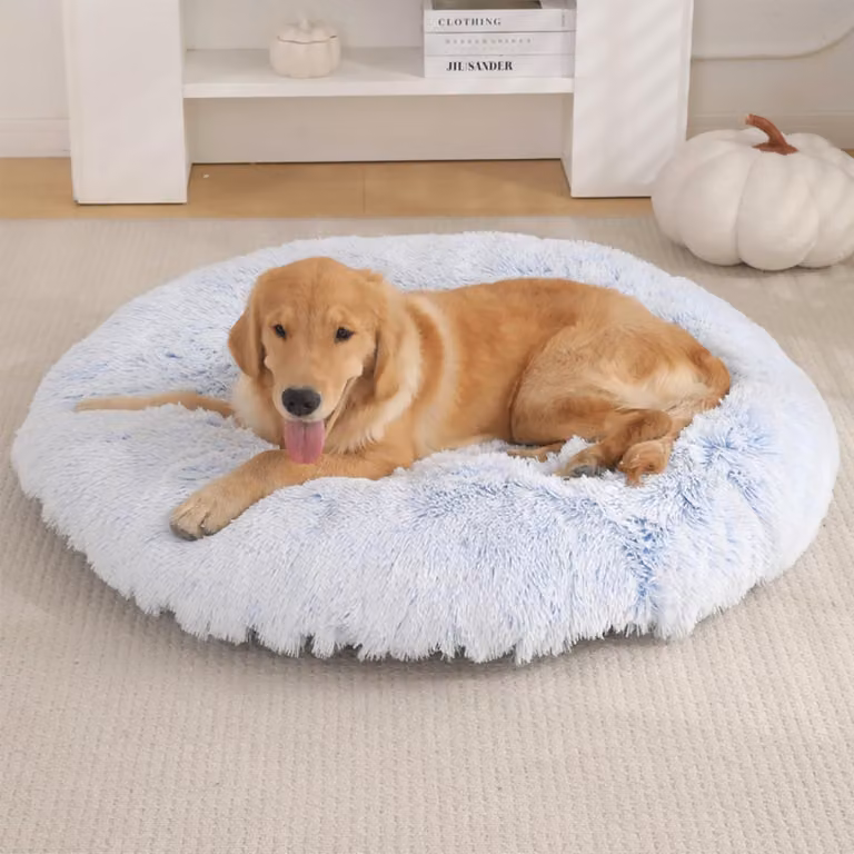 Cuccia rotonda per cani, cuscino per cani, lavabile, cuccia per cani, morbida, tappetino antistress, per
