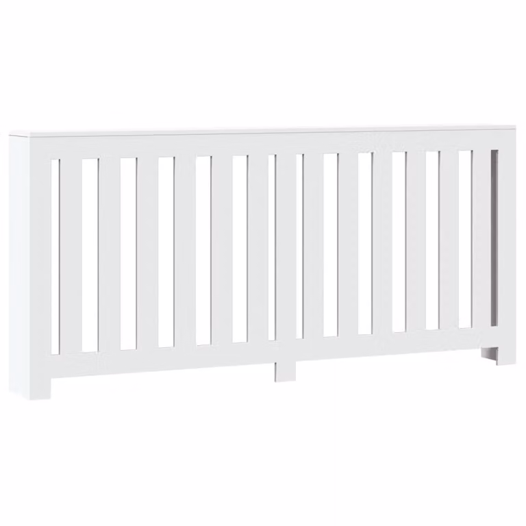 Copertura Termosifone Bianca 175x20x82 cm in Legno Multistrato