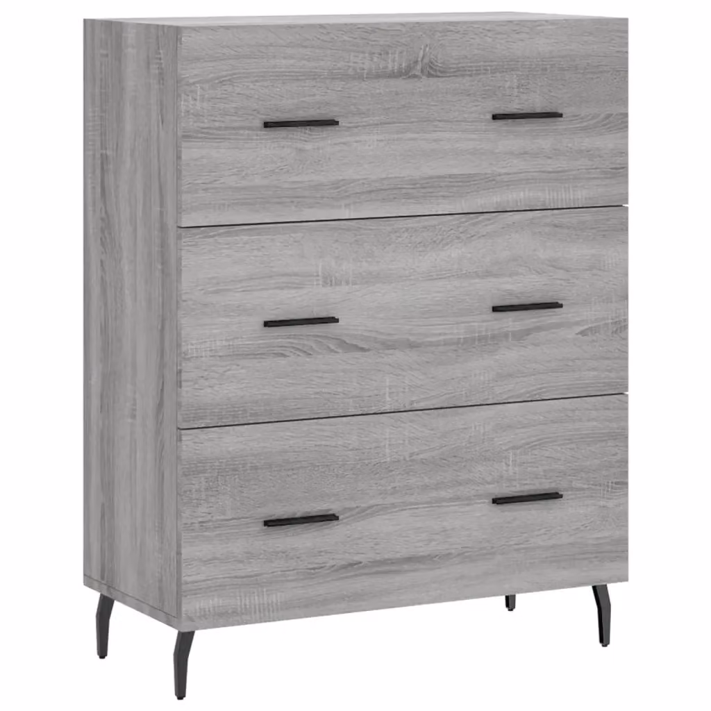 Credenza Buffet Design Mania Grigio Matt in Legno e Metallo L: 69,5 cm, P: 34 cm, H: 90 cm – 2